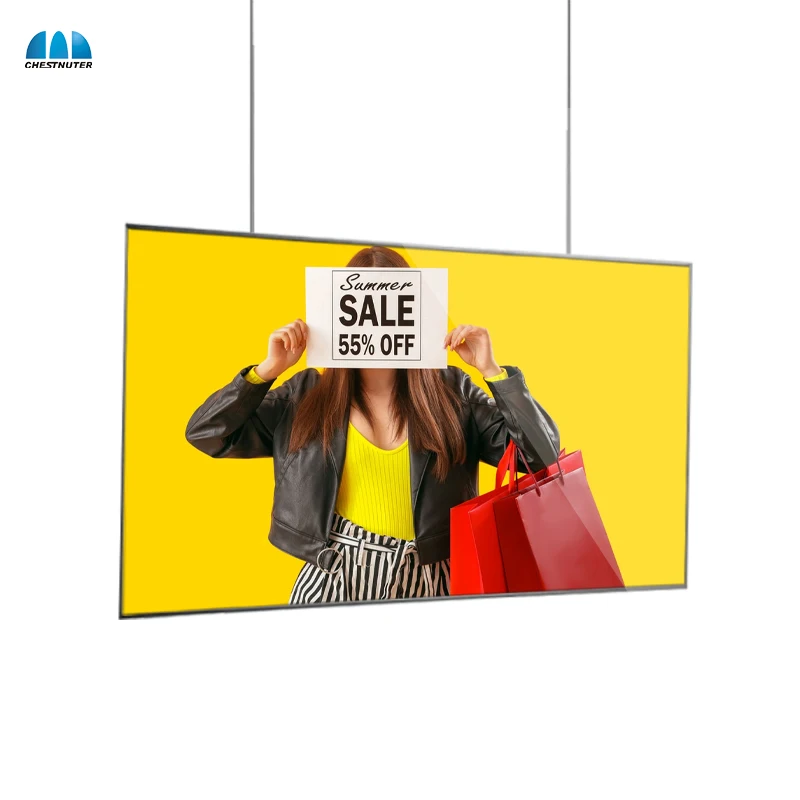 High quality Advertising player 49 inch Digital signage 2500 nits LG screen For walmart Supermarket advertising display