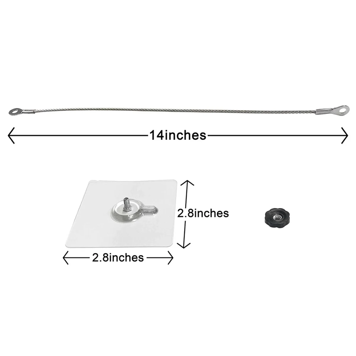 

NEW Stainless Steel Furniture Straps for Baby Proofing, No-Drill Furniture Anchors Earthquake Straps TV Safety Straps,6Pcs,B