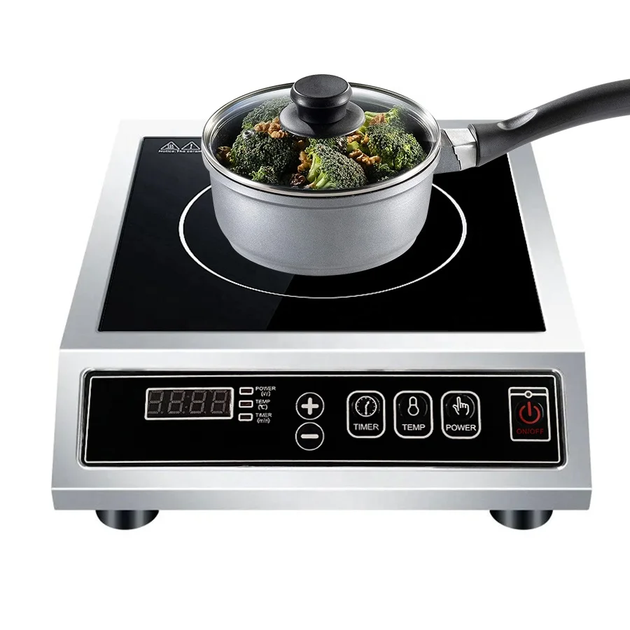 

Professional Kitchen Equipment High Power Commercial Stove Cooktop 3500W Induction Cooker