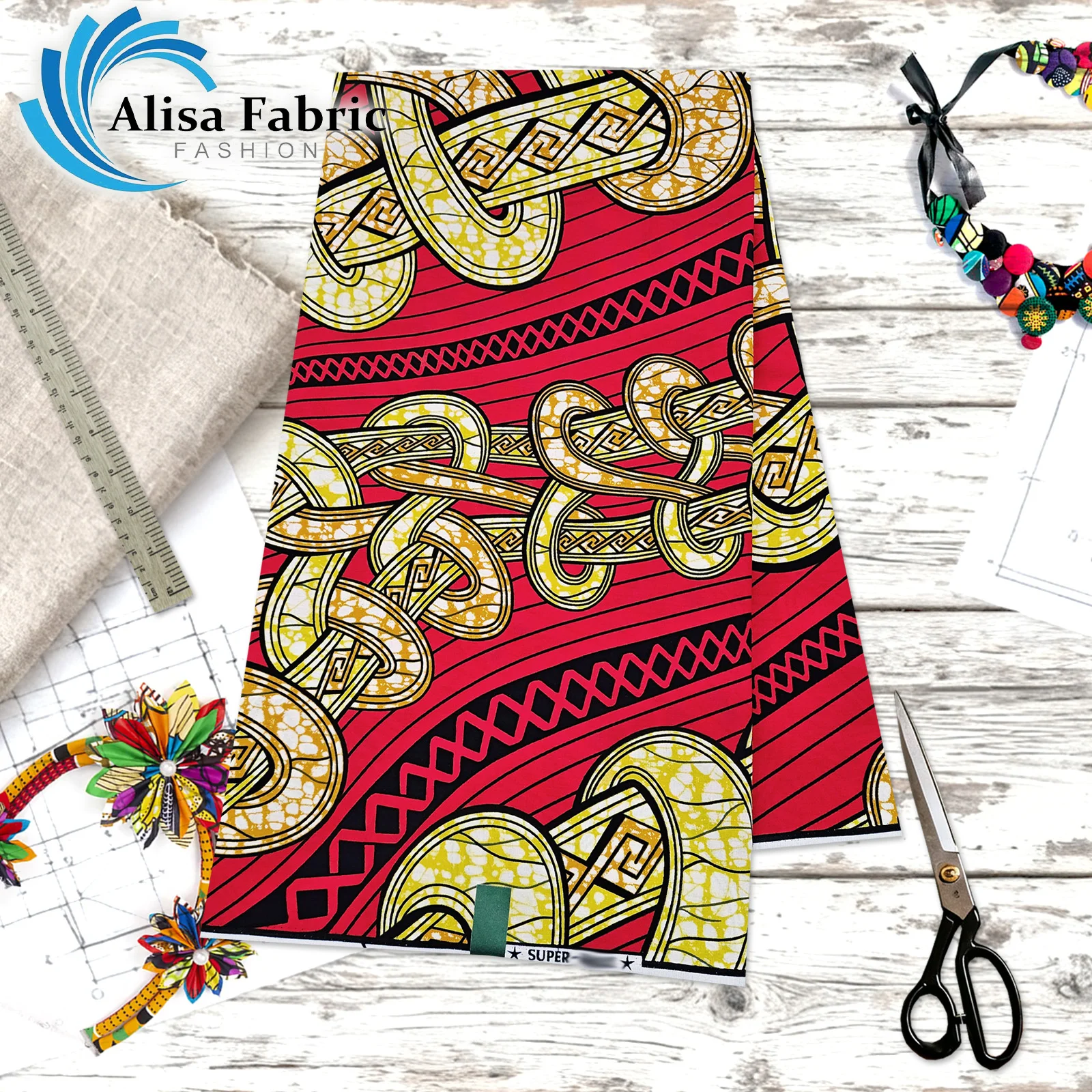 

Новая коллекция африканской ткани Hollandais для платьев, 100% хлопок, оптом, 6 ярдов, нигерийская ткань 2026 года, для мужчин и женщин.