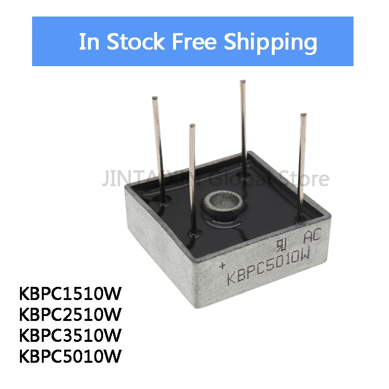 2Pcs KBPC1510W KBPC2510W KBPC3510W KBPC5010W Bridge Stack Square Bridge in Stock Wholesale