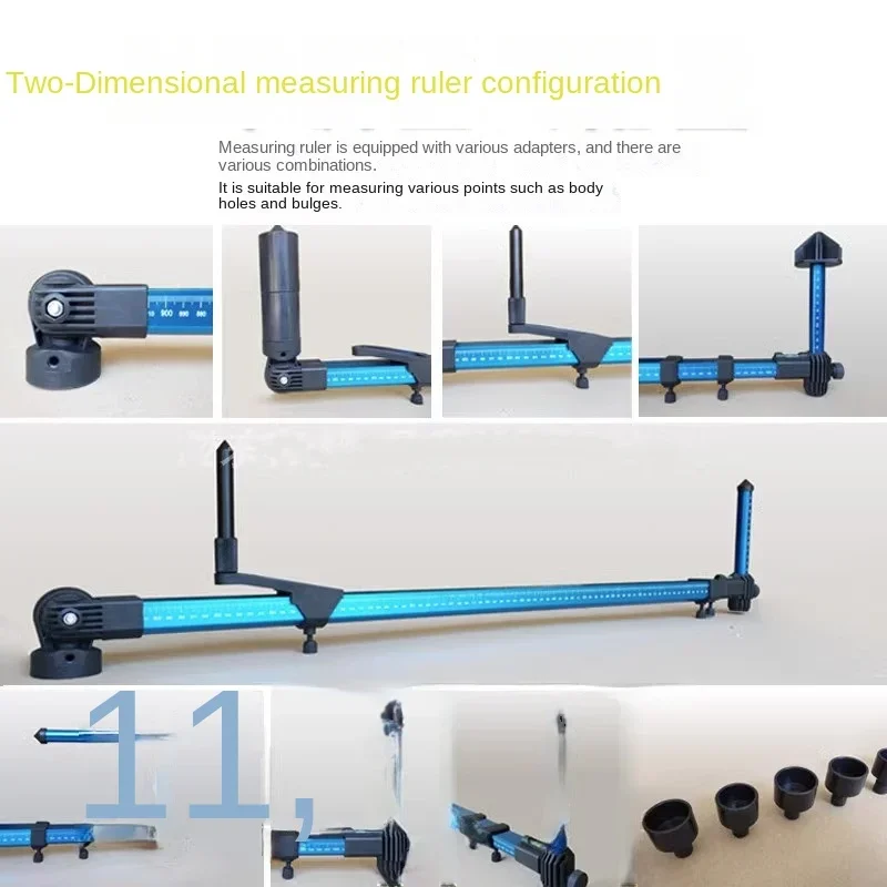 2D measurement scale for measuring instruments and vehicle body inspection; brand-new calibration instrument accessory (220V).
