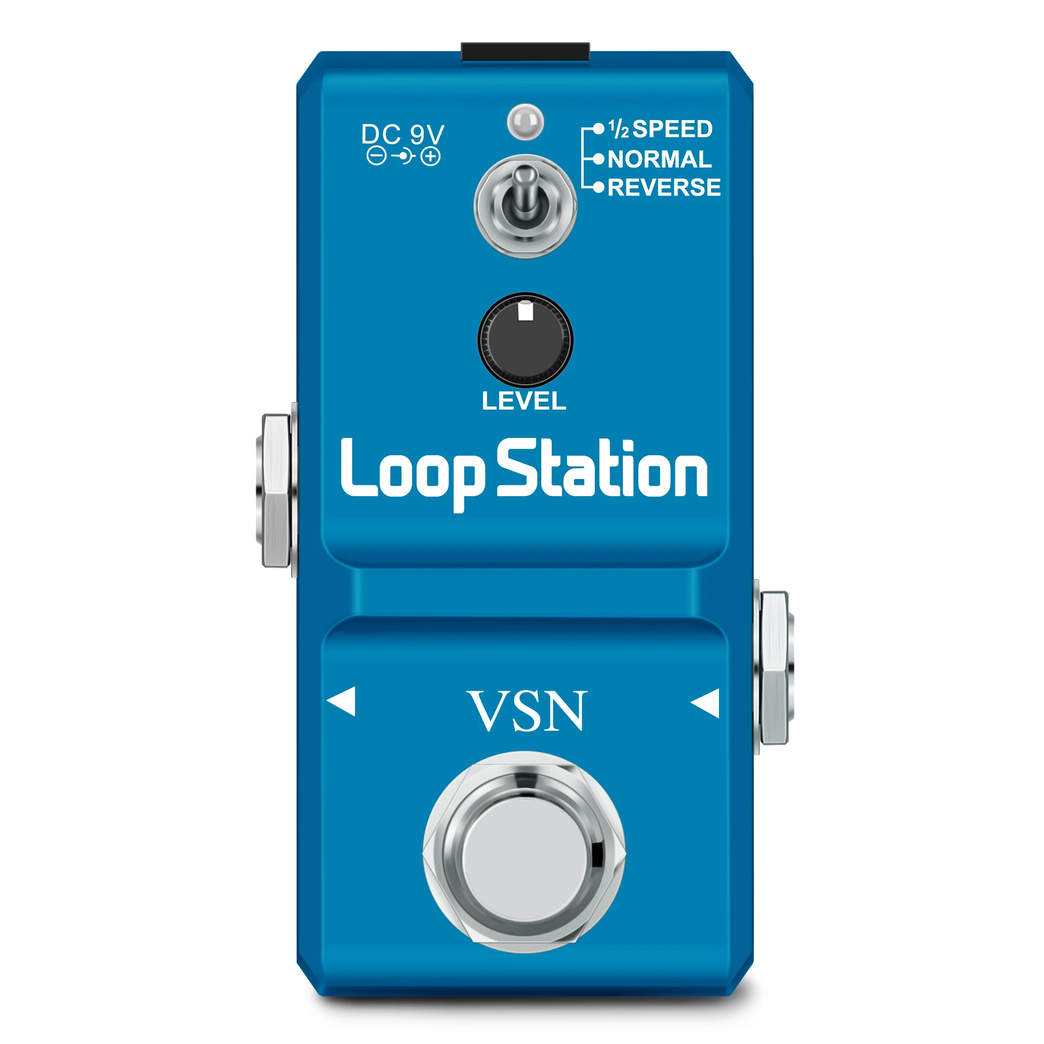 

VSN LN-332AS Guitar Mini Loop Station SD Card Pedal Looper Effect Pedals With 10 Min Recording Unlimited 3 Modes True Bypass