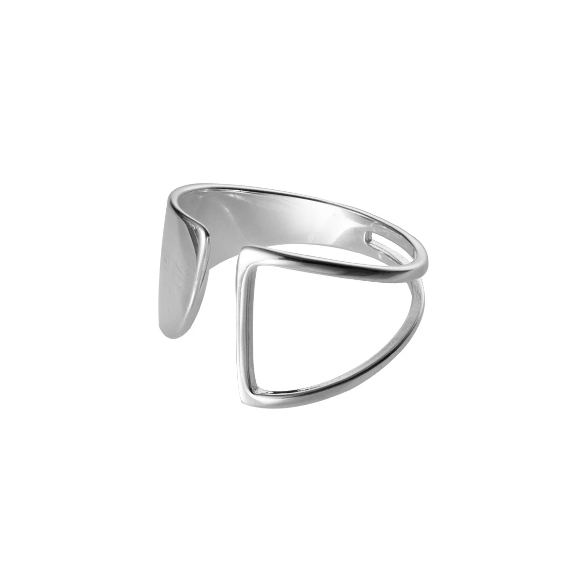 Modian Fashion Design Geometric Exquisite Silver Finger Ring For Women Real 925 Sterling Silver Hollow Star Fine Jewelry Bijoux