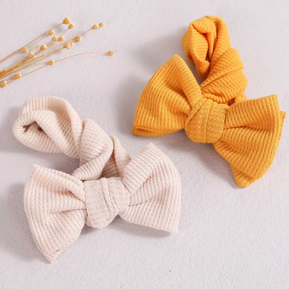 

3Pcs Cute Big Bows Baby Headbands Soft Elastic Baby Girl Hair Bands For Newborn Infant Turban Headwear Baby Hair Accessories
