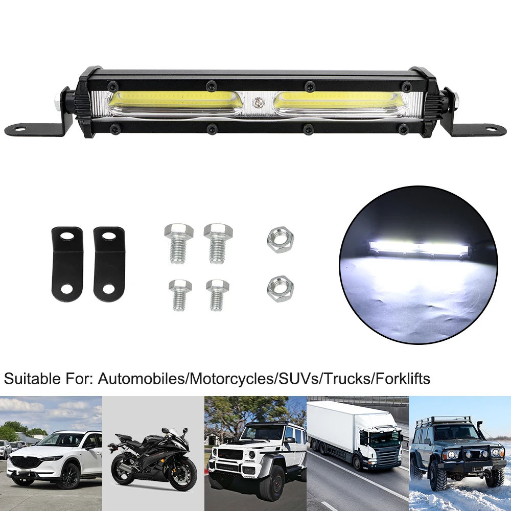 

LED Headlight 6500K Strip Light 12V Spotlight Light Bar For car Auto Truck Lorry Trailer SUV Car LED Work Light