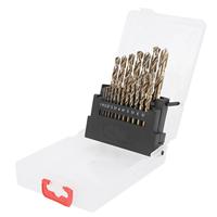 Premium 19Pcs Cobalt Drill Bit Set M35 for stainless Steel Metal Wood Drilling 1-10mm