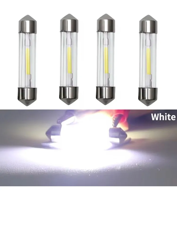 COB Vidro LED Dome Luz, Festoon, Lâmpada Dome, Trunk Car License Plate Light, 31mm, 36mm, 39mm,