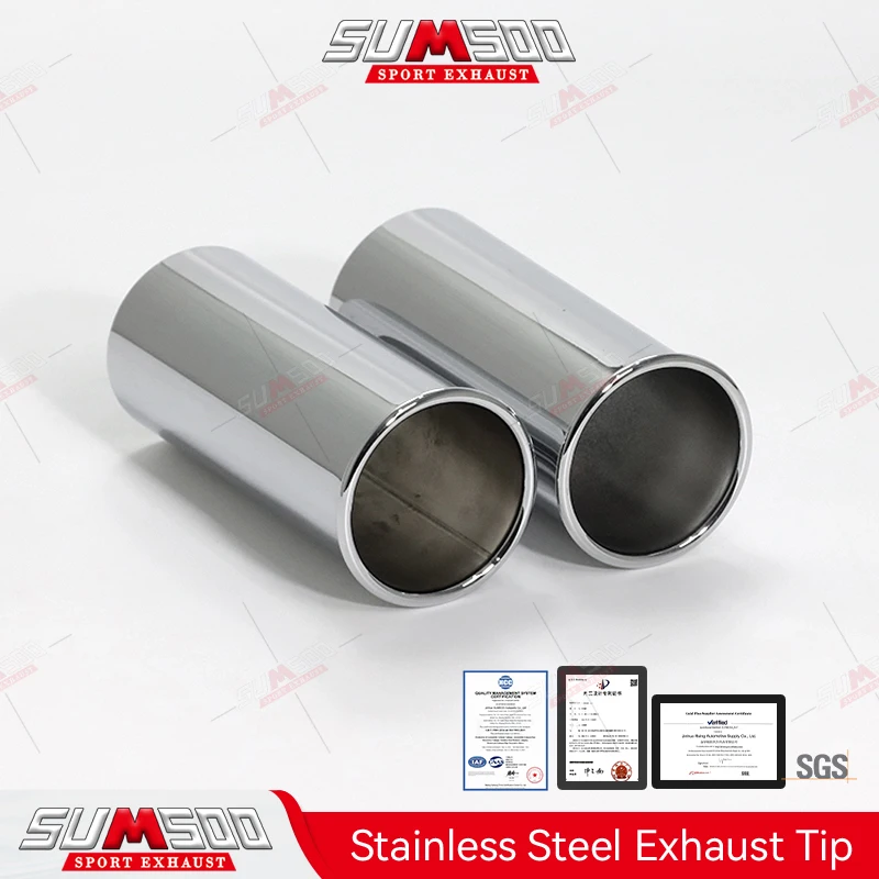 1PCS Stainless Steel Exhaust Tail OEM82119413970 Parts PipeTip Car Decoration Muffler Pipe Nozzles Modify