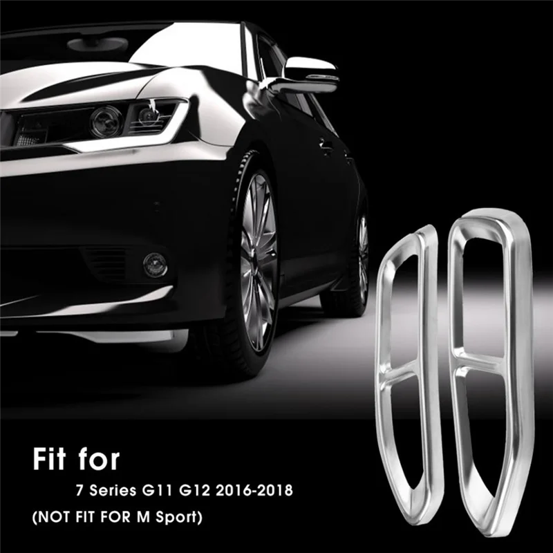 

A040-Tailpipe Trim Frame Exhaust Trim Cover Car For BMW 7 Series 730 740 750Li 2016-2018 Replacement Accessories