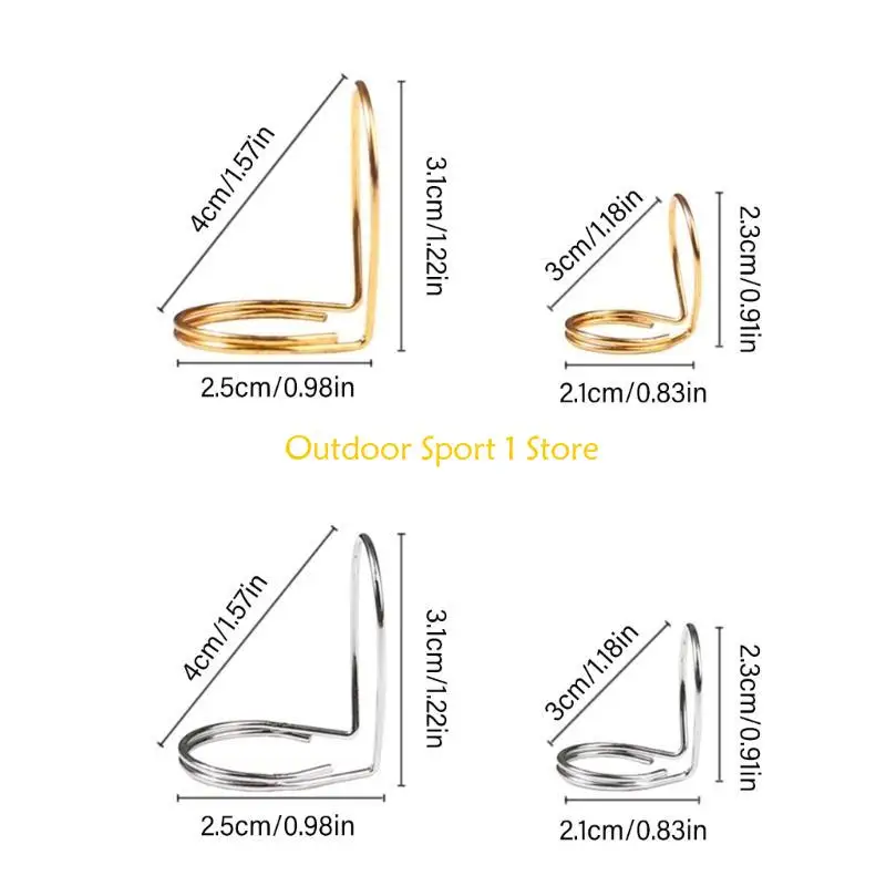 A0KA 4Pcs Butterfly Guitar Finger Picks Finger Guitar Plectrum Metal Thumb Picks - Image 6