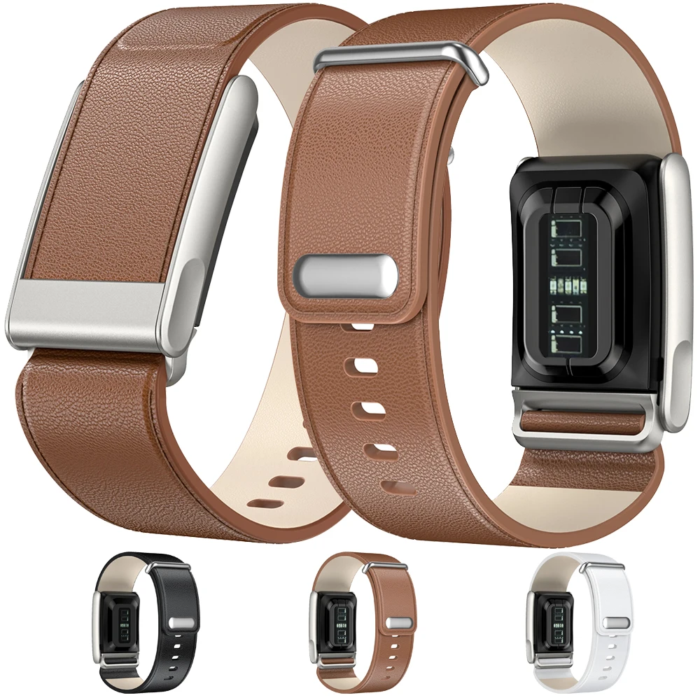 

For Whoop 5.0 Sports Watch Straps Leather Bands Compatible For WHOOP ONE Wristband Fitness Tracker Whoop Life ECG Straps