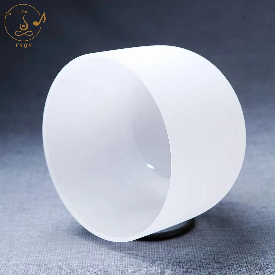 YXQY 12 Inch 432hz ABCDEFG Crystal Singing Bowl For Yoga Sound Healing Outdoor Pray Body Health Blance Meditation Energy