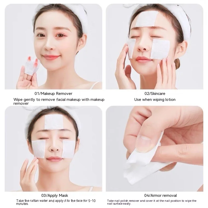 50 قطعة مناديل القطن مانيكير الأنظف UV جل إزالة طلاء الأظافر منصات أوراق أدوات التطهير خالية من الوبر مزيل طلاء الأظافر مناديل