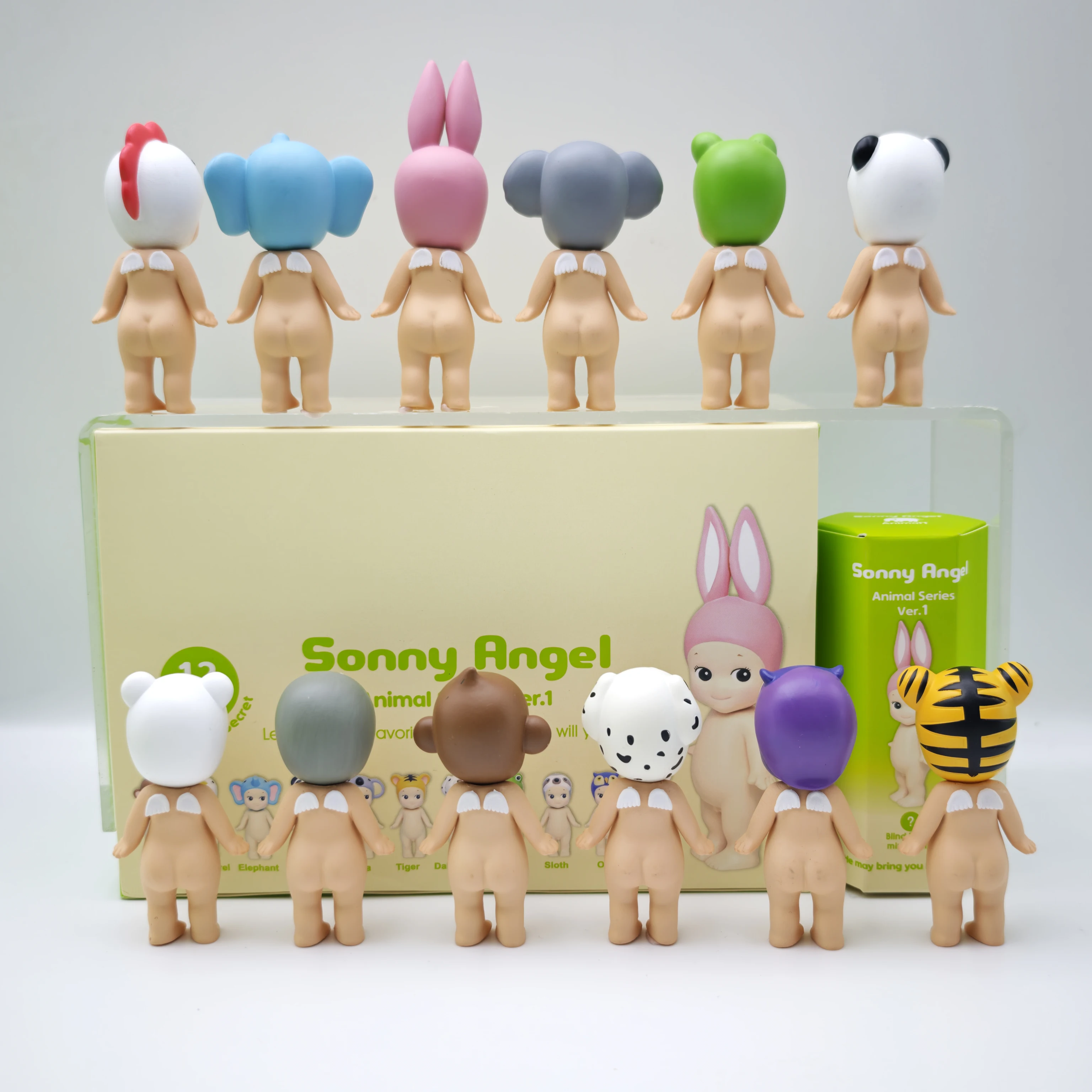 Niedliche Sonny Blind Box Spielzeuge Tierserie Ver.1 Anime Mini-Actionfigur Süße Puppen-Ornamente Sammlung Geburtstags- und Weihnachtsgeschenke
