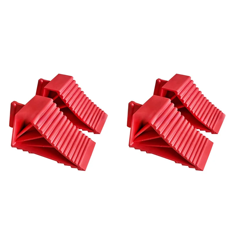 

4Pack Wheel Chocks Plastic Heavy Duty, Tire Chocks For Travel Trailers, RV, Camper, And Trucks