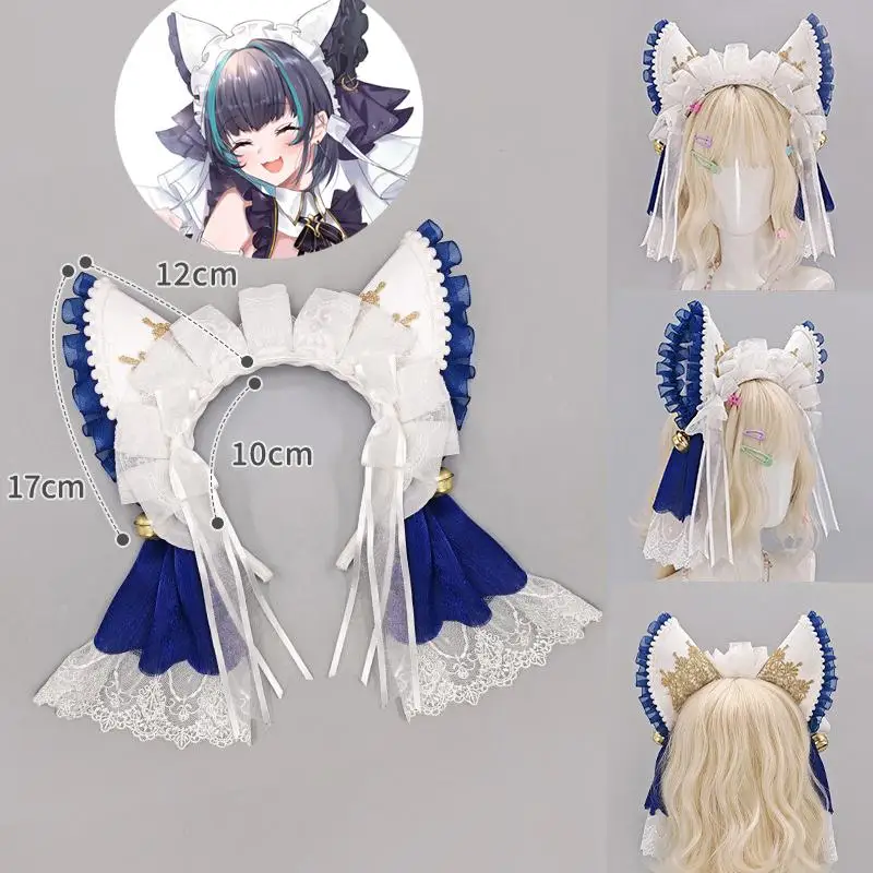 Anime Azur Lane Cheshire-Katzenohren Haarband Cosplay-Requisiten Weibliche Dienerin Cos Ohren Kopfschmuck Cartoon Karneval Kostümzubehör – Detail 1
