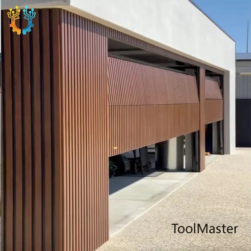 

【2026】Fire Resistant Aluminium Batten Cladding Garage Door For Industrial Workshop