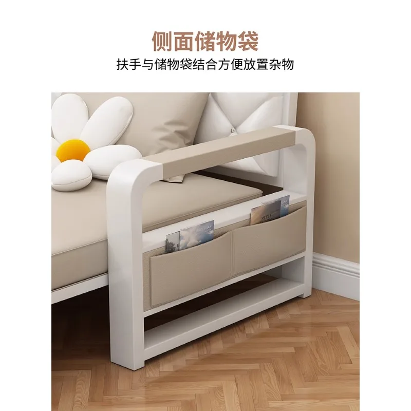 Sofa bed dual-purpose folding small apartment multi-functional balcony push-pull bed household living room pull-out single doubl