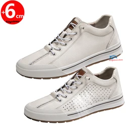 Sneakers Man  Elevator  Shoes Height Increase Insole 6CM Sports Plus Size 37-45