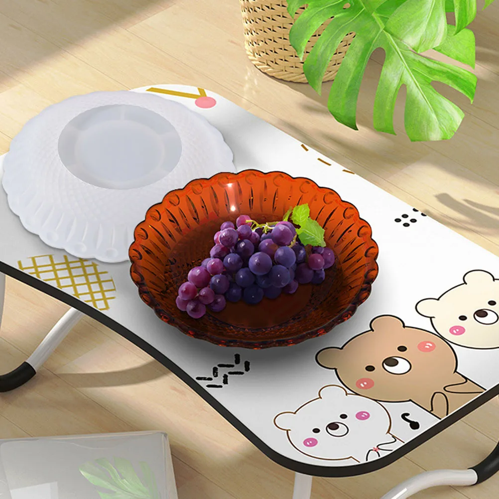 

1Pcs Silicone Mold for Crystal Epoxy Resin DIY Fruit Plate Mold Snack Storage Dish Casting Serving Tray Crafting Tool