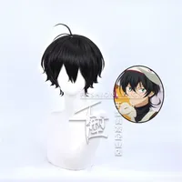 Anime SK8 the Infinity MIYA Chinen Miya Wig Cosplay Wigs Playing Short Black Hair Halloween Wigs