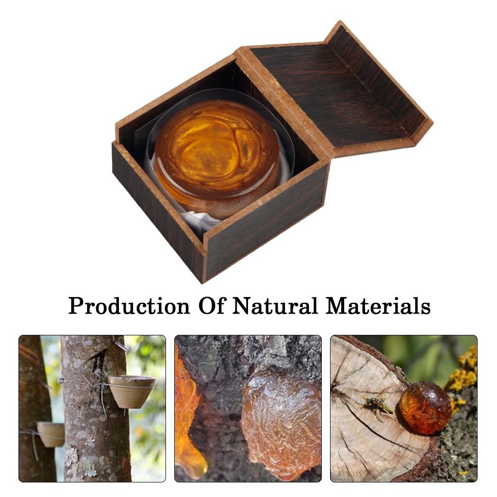 NAOMI High-Grade Gold Flakes Resin Low Dust High Sensitivity Round Rosin With Wood Box For Violin Viola And Cello Bow Horsehair - Image 5