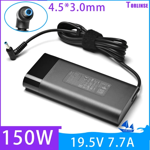 Cargador de CA de 19,5 V, 7,7a, 150W, para HP OMEN 15 17 Pavilion 15 17 Laptop Zbook 15 G3 G4 G5 G6 TPN-CA11 TPN-DA09 L32661-001 917649