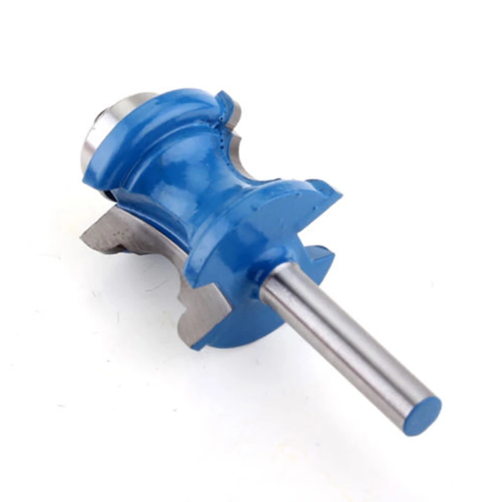 /1/4 /Inch /Shank Carbide Tipped Bullnose Bead Router Bit For Woodworking Column Trim Molding Cutting Tool Blue