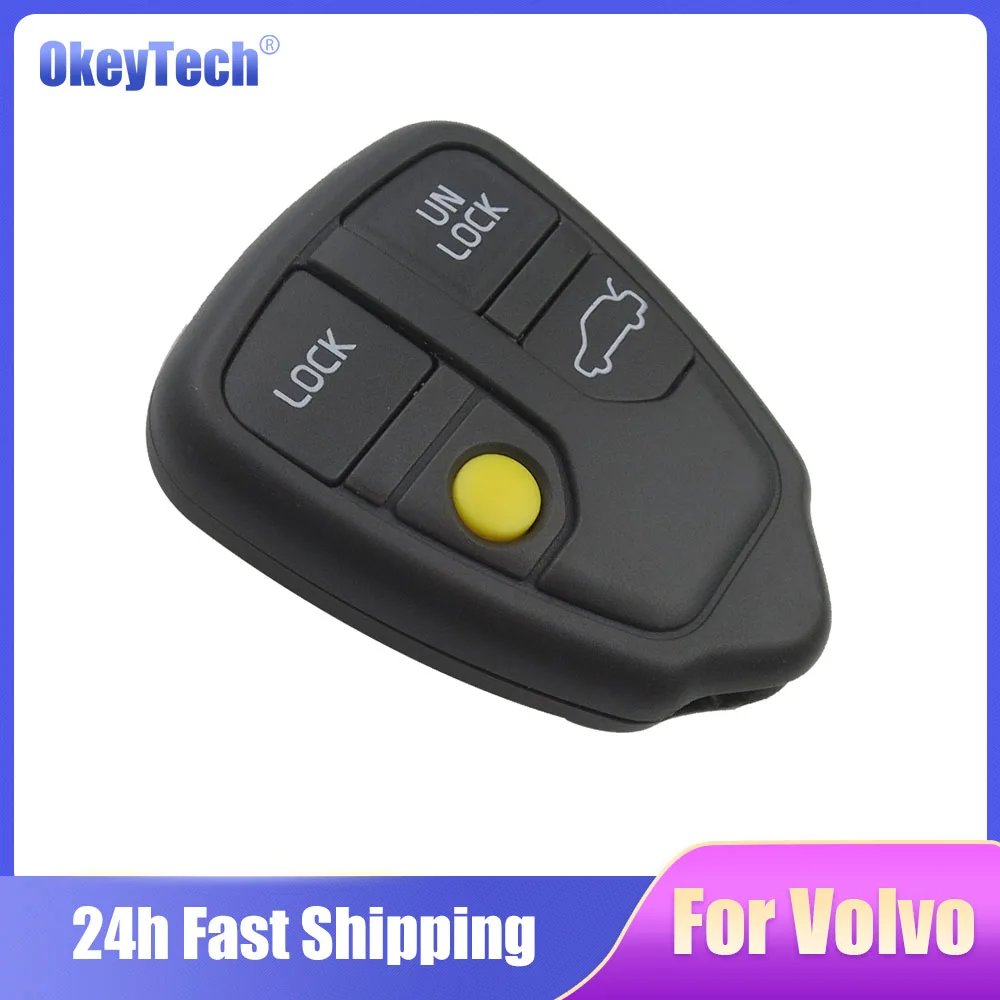 

Okeytech Fob Case For VOLVO S40 S60 S70 S80 S90 V40 V70 V90 XC70 1998 1999 2000 2001 2002 2003 2004 2005 Auto Car Key Shell