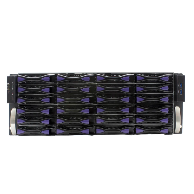 ED424H55 19 Inch 4U JBOD Storage case Hot Swap 12Gb Server Rack case 24 Bays CCTV NVR Sever Chassis