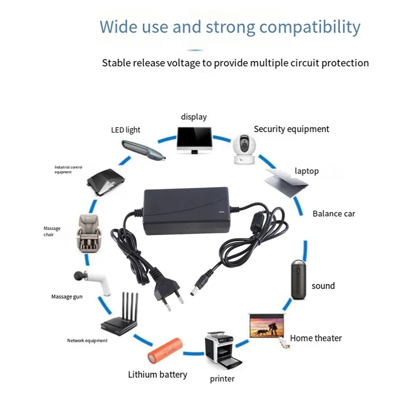 AA60-5X 14.6V 3A Lifepo4 철 인산염 배터리 충전기 리튬 배터리 전원 충전기 EU 플러그