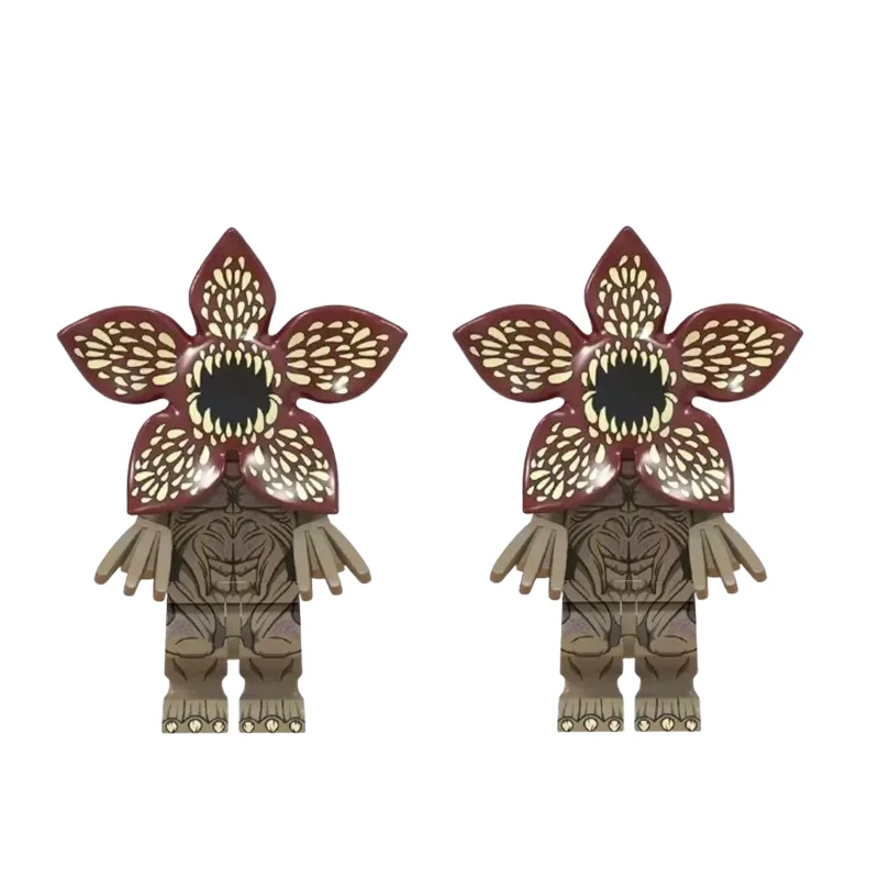 1/2 pièces Figurines de construction Dustin, Mike, Lucas et Demogorgon de la série The Horror TV, jouets de briques éducatifs pour enfants