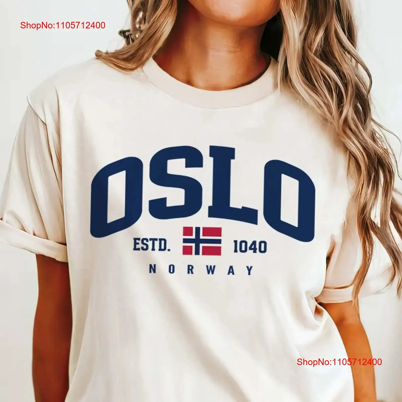 Oslo T Shirt Norway Varsity Norwegian Flag World Traveler for Lover Souvenir Trip European vintage Washed Top For Everyday Wear