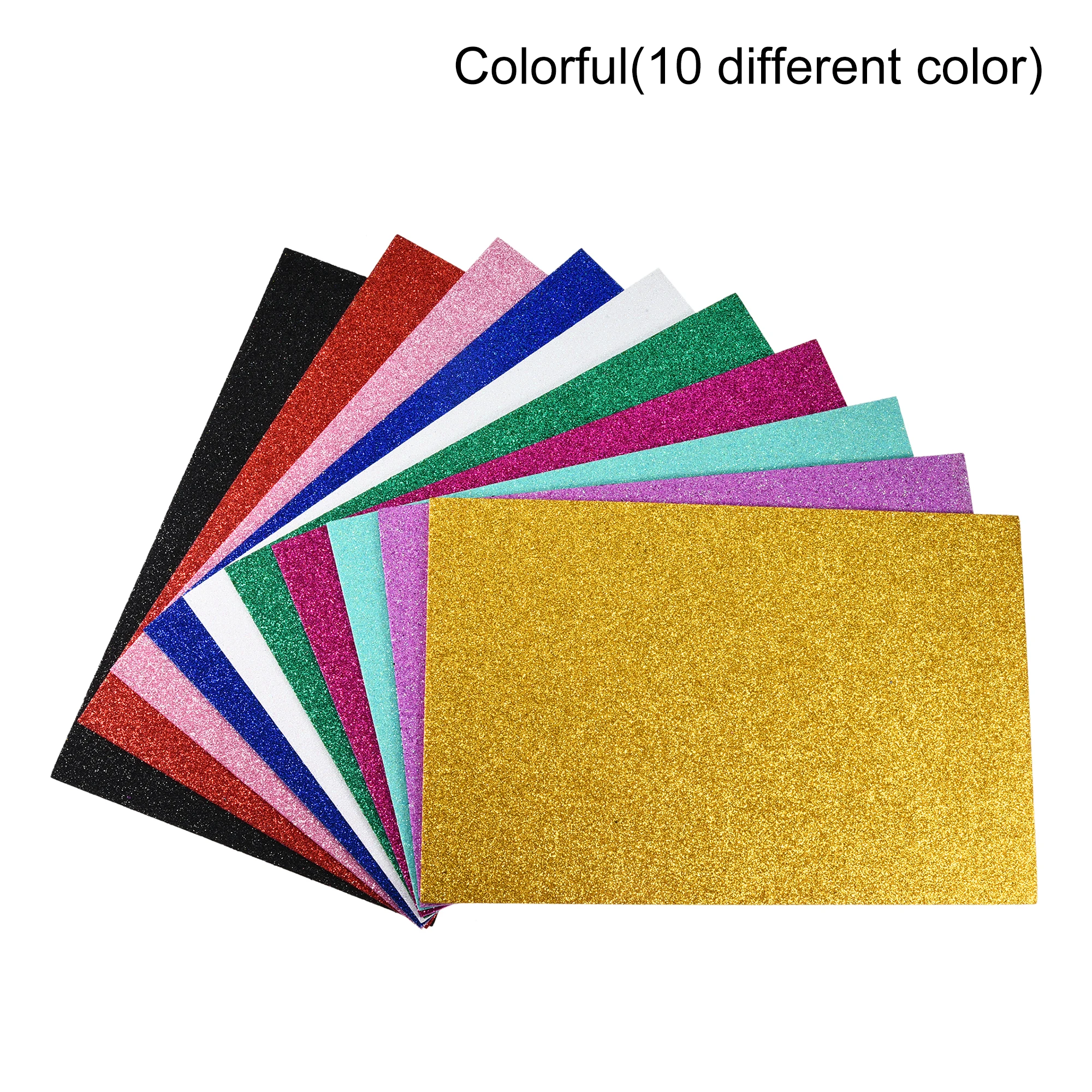 1/2Set 20*30cm Colorful Powder Glitter EVA Foam Sheets 2mm Thickness Flexible EVA Foam Sheet No Adhesive Backing DIY Handmade