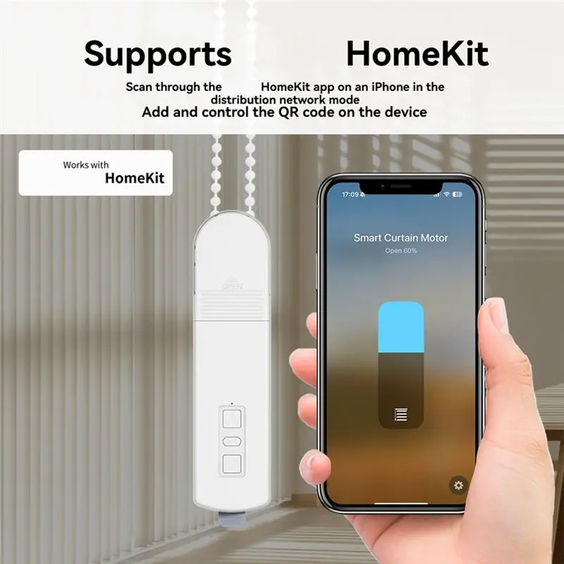 AS94-Matter Wifi Smart Roller Shutter Motor Electric Curtain Motor Drive For Homekit Siri Shade Blinds AU Plug