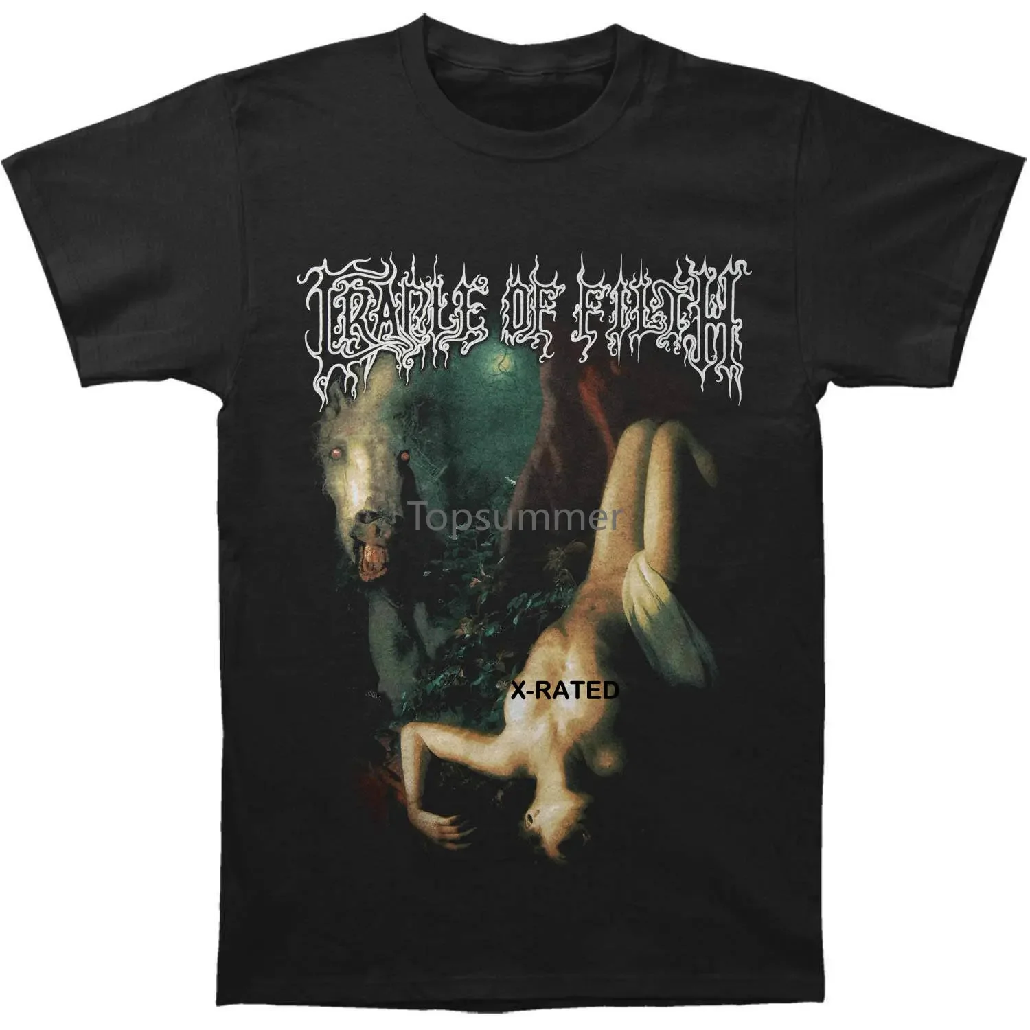 Cradle Of Filth Men'S Nightmare Or Delight T Shirt Medium Black