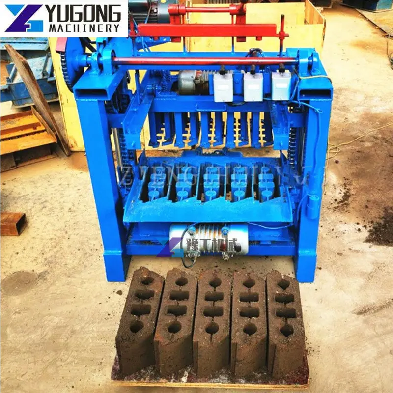 Factory Price Automatic Block Maker Machine Manual Cement Sand Brick Making Machinery Hollow Cement Fly Ash Block Bricks Machine