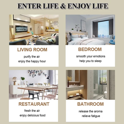 Imagen 2 del producto EUQEE 10ml aceite aromático Premium cuero Bahía ron corona navideña aceites aromáticos madera de cedro sándalo lila aceite aromático de coco