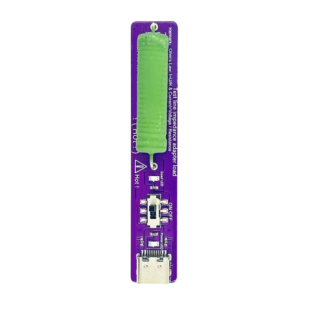 Type-C PD Resistive Load Tester With 10W 4.7Ω High-Precision Resistor For Charger And Cable Performance Aging Instrument Parts