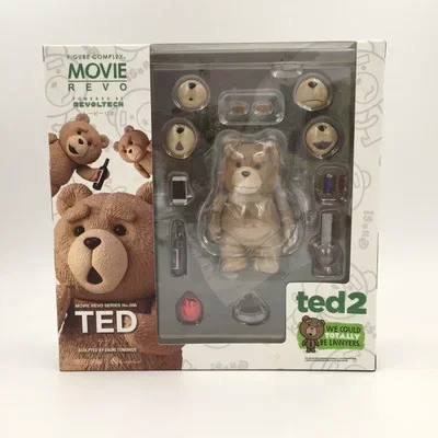 Ted 2 Anime Figure 15cm Bjd Ted Teddy Bear Amazing Yamaguchi Revoltech No.006 Teddy Brick Figurine Gk Movie Model Doll Toys Gift