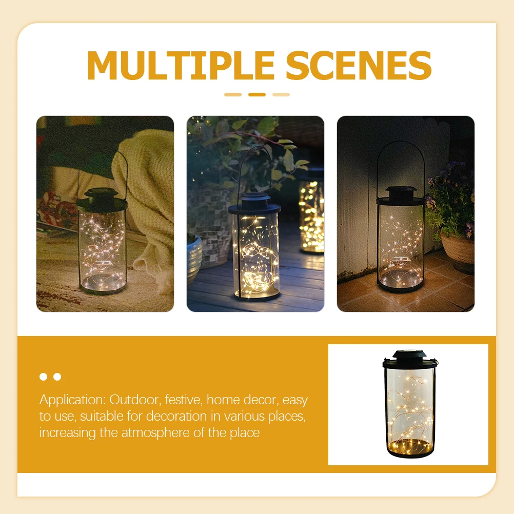 

Solar Decorative Lanterns LED Copper Wire Lights Waterproof Glass Fairy Lanterns for Garden Yard Outdoor SpotLights EnergySaving