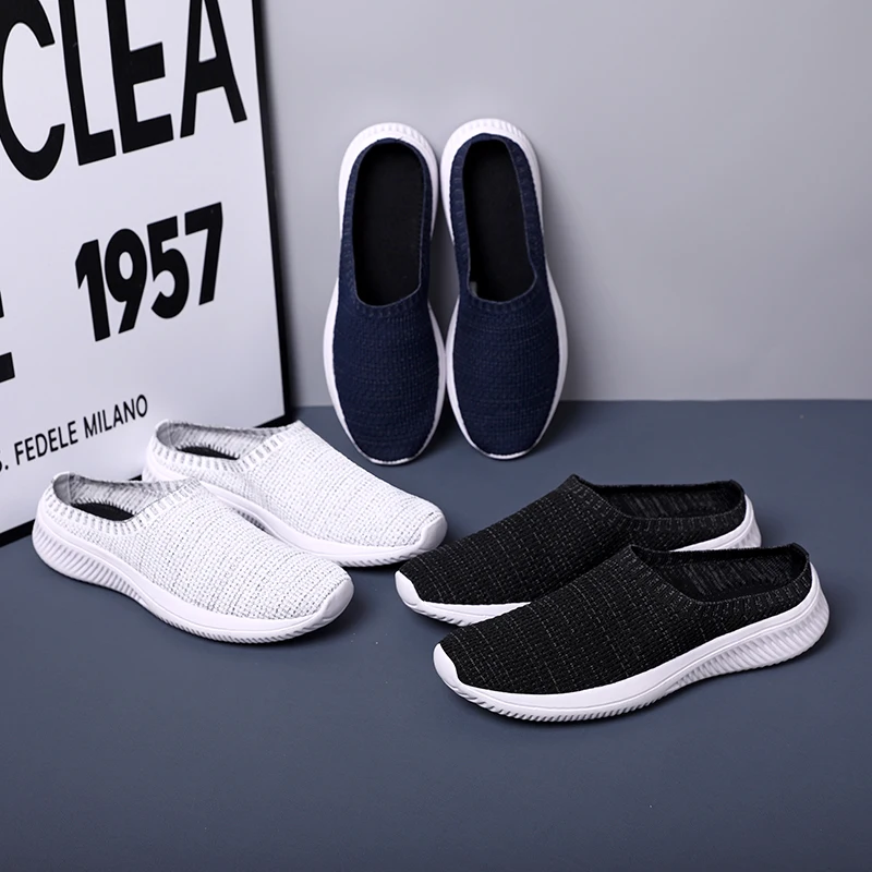 Neue Sommer Männer geruchs neutrale Schuhe leichte atmungsaktive Slip-On lässige Halbschuhe Mode Strand Urlaub Slipper große Größe