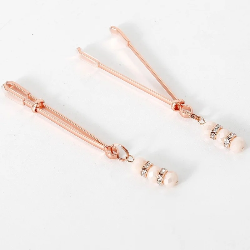 อุปกรณ์เกี่ยวกับกามที่หนีบหัวนมเครื่องประดับเซ็กซ์ทอย BDSM สำหรับคู่รักแหนบนวดหน้าอกอุปกรณ์กระตุ้นคลิตอริสอุปกรณ์แปลกใหม่