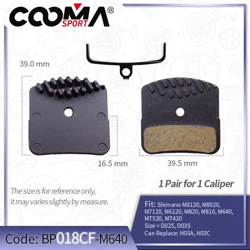 Cooling Fins Brake Pads for Shimano XTR, XT, SLX, Deore, Dual Ace, ULTEGRA, 105, TIAGRA, METREA, GRX and ZEE, SAINT Caliper