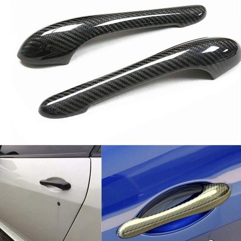 

For Maserati GranTurismo S MC GT GTS Coupe 2008-2017 Carbon fiber Car Door Handle Cover Protection Catch Cap Stickers Accessorie