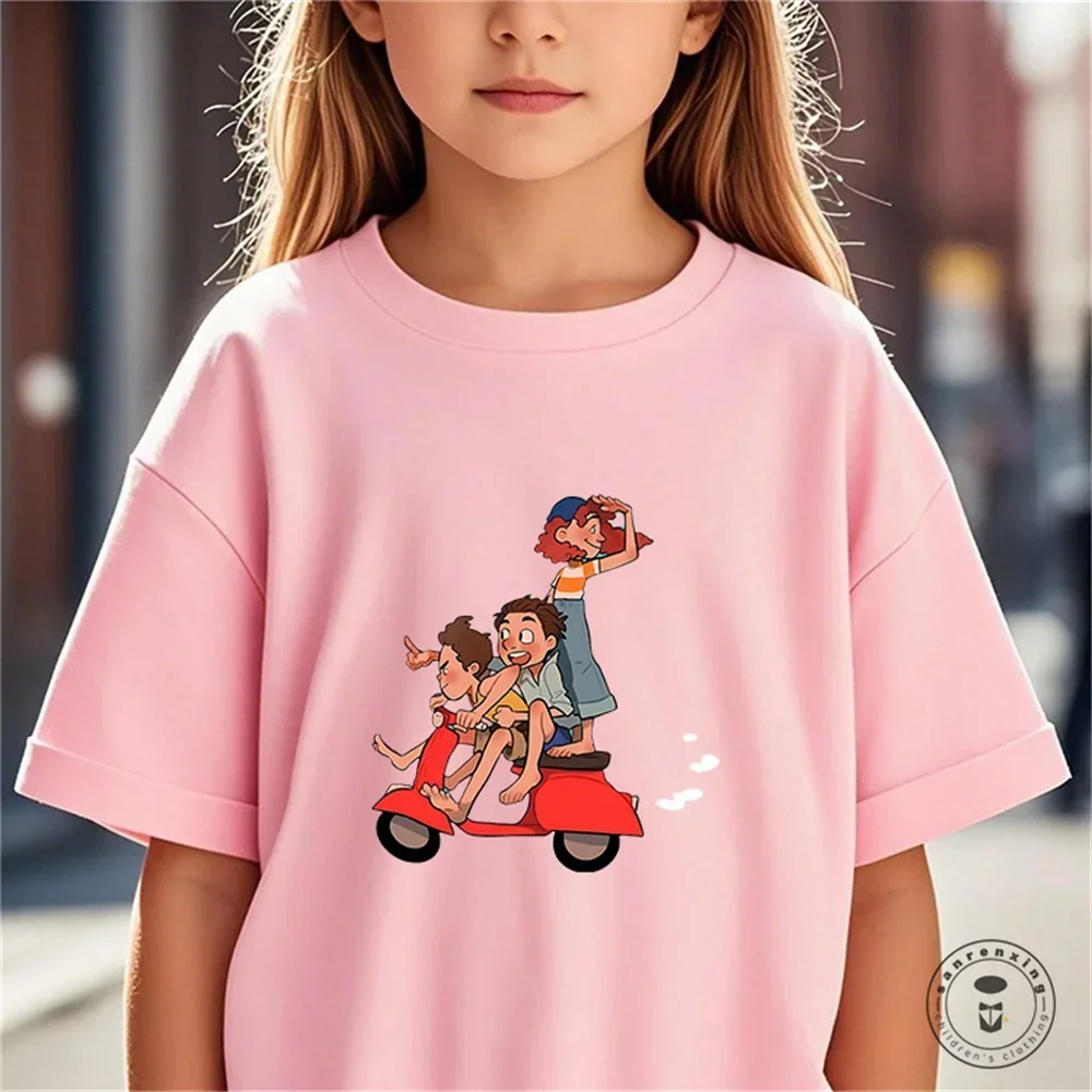 

Disney Lucay Casual Baby Baby Street Cotton T-shirt Comfortable Short Sleeve Top Cotton T-shirt Top for Boys and Girls