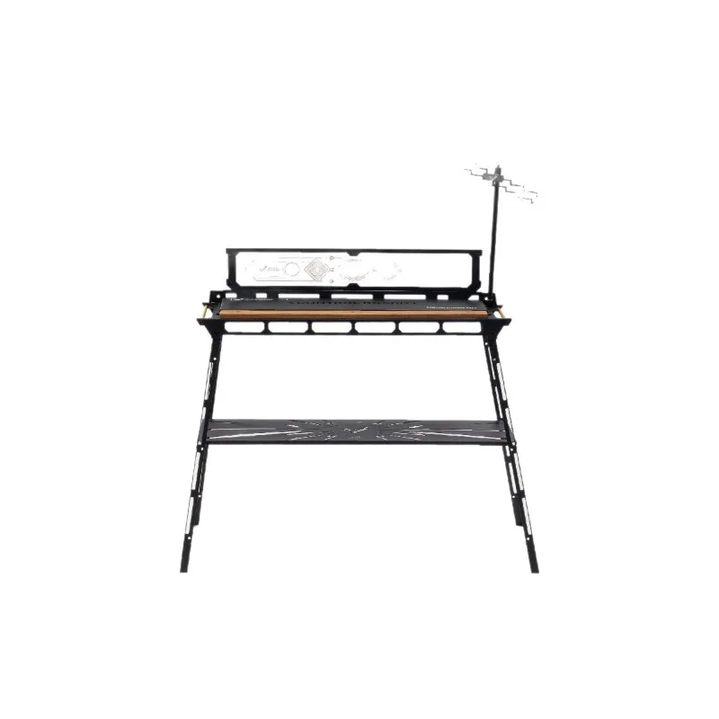 

Outdoor multi-function console rack, portable acrylic double-layer shelf