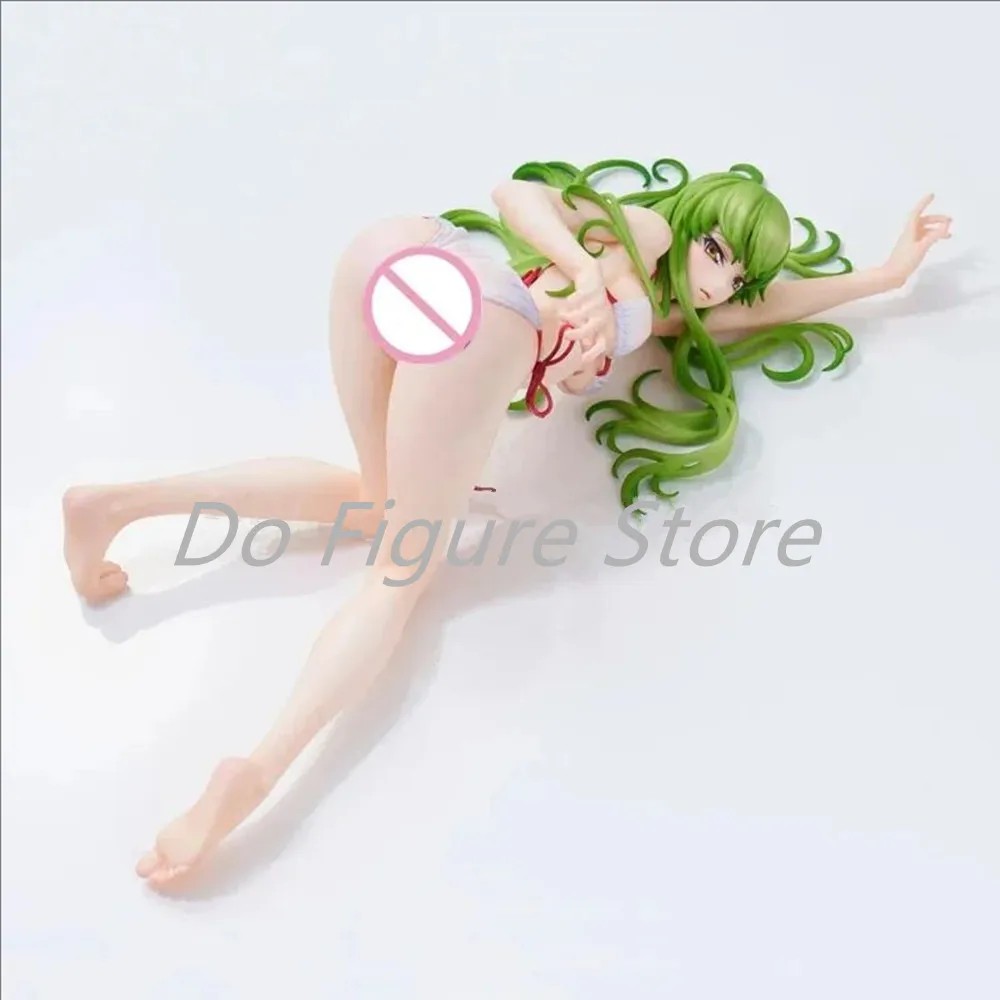 L 28cm Code Geass Hangyaku no Lelouch C.C Swimming Ver Girls Japanese Anime PVC Action Figure Toy Game Collectible Model Doll