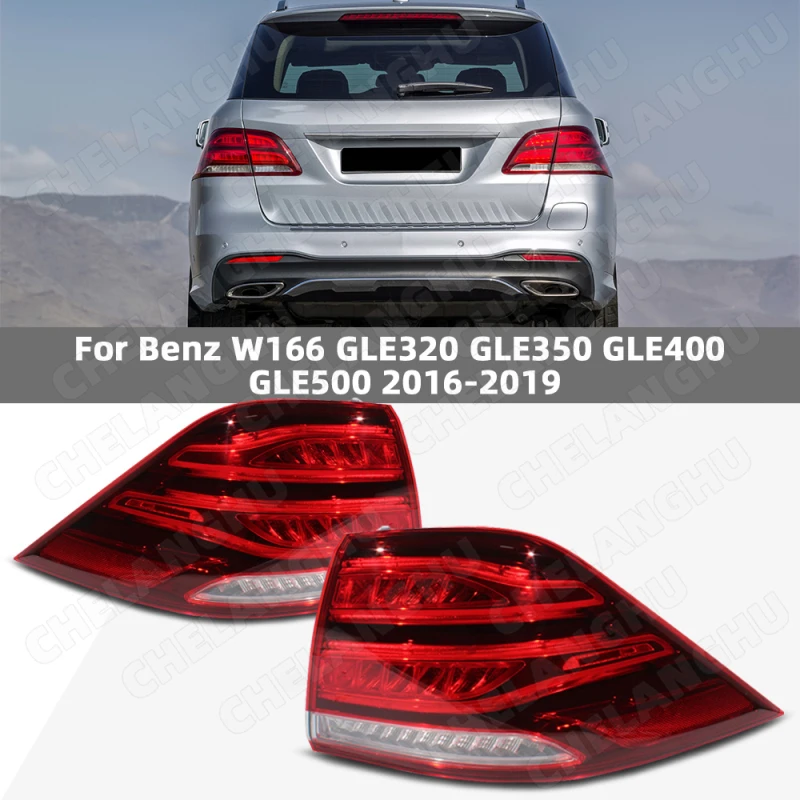 

1 пара внешних задних фонарей для Benz W166 GLE320 GLE350 GLE400 GLE500 2016 2017 2018 2019 автомобильный указатель поворота стоп-сигнал